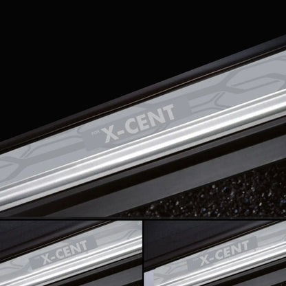Galio stainless steel door sill guard for Hyundai Xcent (2013 Onwards), set of 4