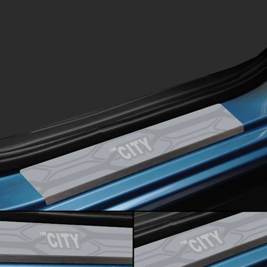 Galio stainless steel door sill guard for Honda City (2020 Onwards), set of 4