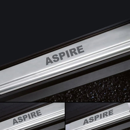 Galio stainless steel door sill guard for Ford Aspire (2015 Onwards), set of 4