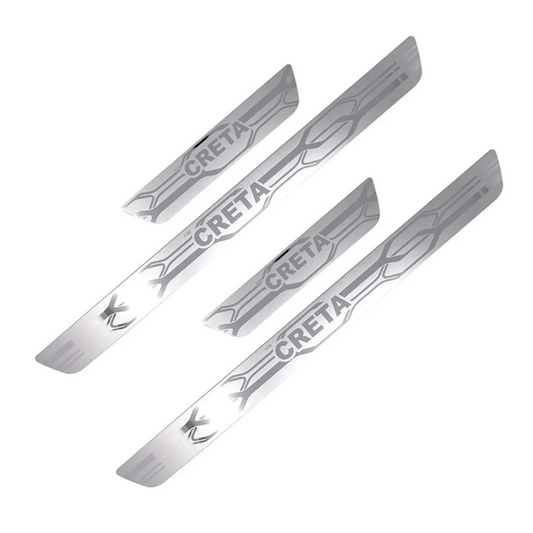 Galio stainless steel door sill guard for Hyundai Creta (2015 Onwards), set of 4