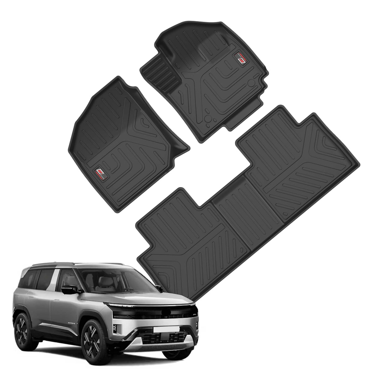GFX black car floor mats for Manual Tata Sierra (2025 Onwards)