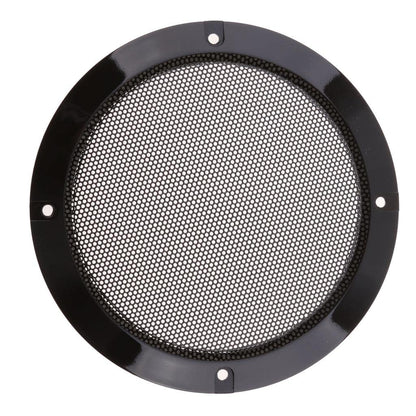 6.5 inch black speaker grill cover with mounting case, pair