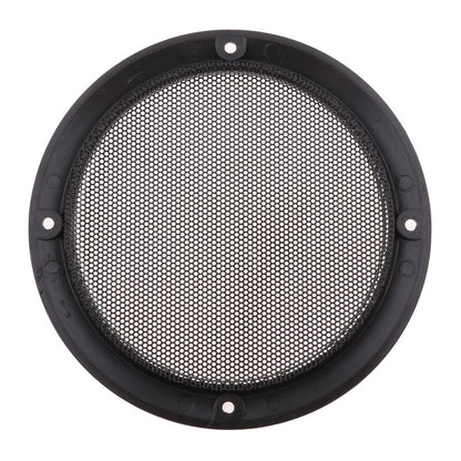6.5 inch black speaker grill cover with mounting case, pair