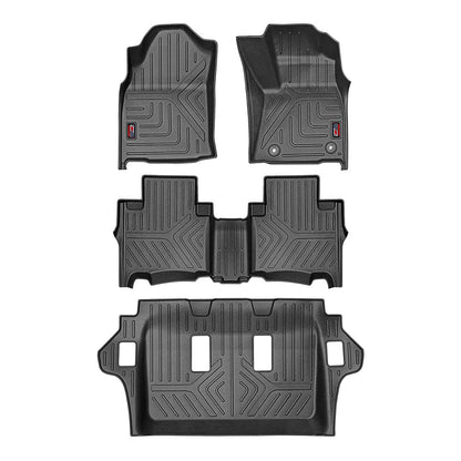 GFX black car floor mats for Manual Toyota Innova Crysta (2016 Onwards & 2020 Onwards)