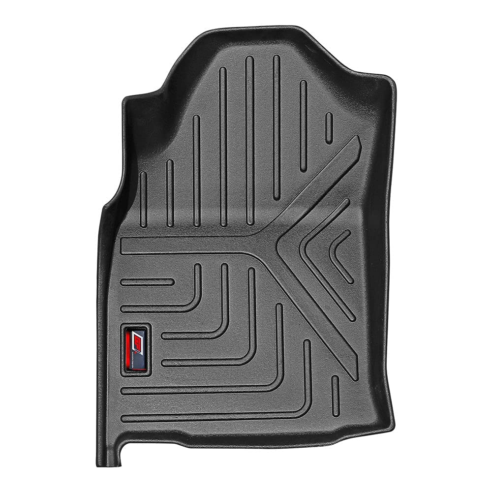 GFX black car floor mats for Manual Toyota Innova Crysta (2016 Onwards & 2020 Onwards)