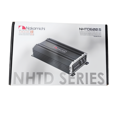 Nakamichi NHTD600.5 5-channel Class D car amplifier with bass knob controller