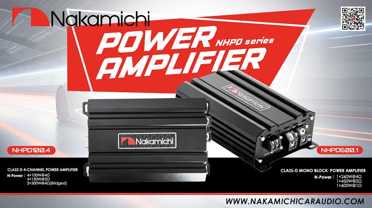 Nakamichi NHPD100.4 Class D 4-channel car amplifier
