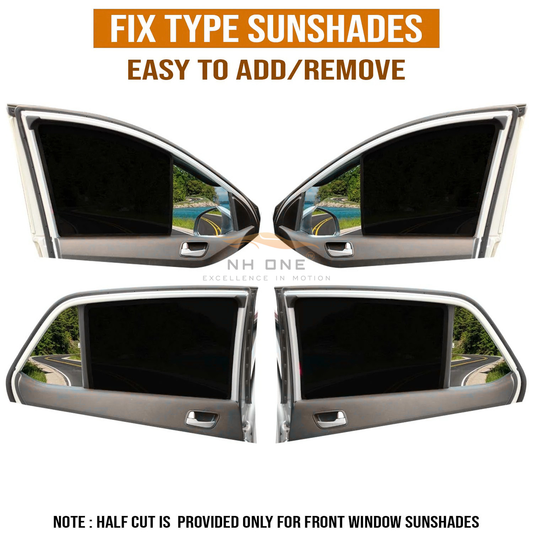 CarDost custom-fit car window sunshade set for Honda City i-DTEC (2014–2019)
