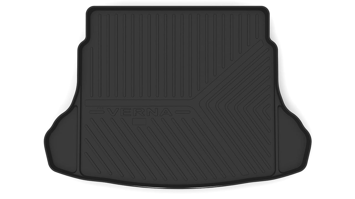 GFX premium trunk boot mat (dicky mat) for Verna (2020), black