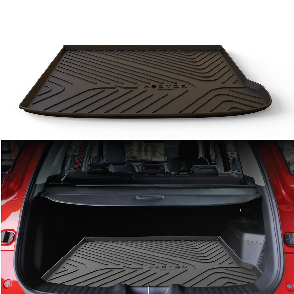 GFX premium trunk boot mat (dicky mat) for MG Hector (2019-2021), black