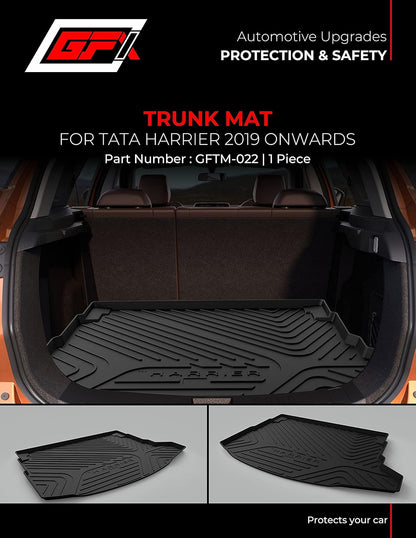 GFX premium trunk boot mat (dicky mat) for Harrier (2019 Onwards), black