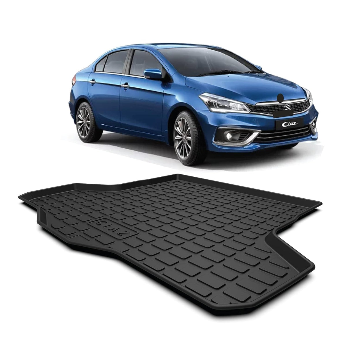 GFX waterproof trunk boot mat for Maruti Suzuki Ciaz (2014 Onwards, AT/MT)