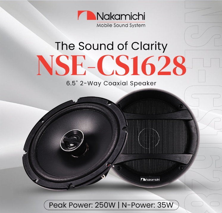Nakamichi NSE-CS1628 6.5 inch 2-way component car speaker