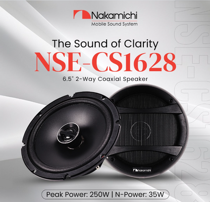 Nakamichi NSE-CS1628 6.5 inch 2-way component car speaker