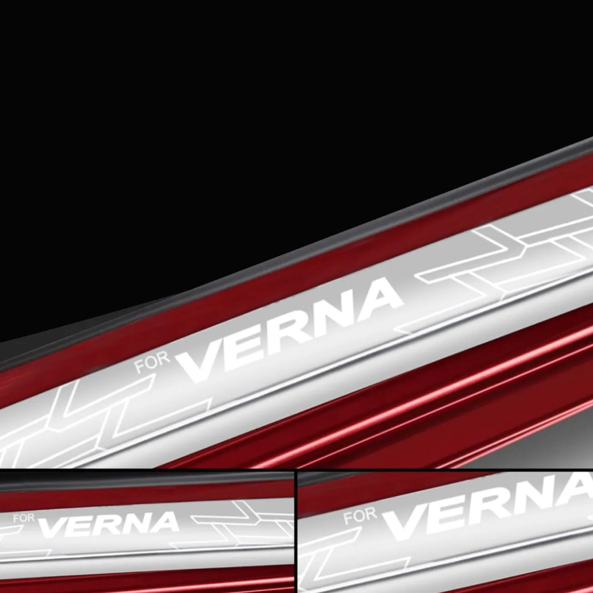 Galio stainless steel door sill guards for Hyundai Verna (set of 4)