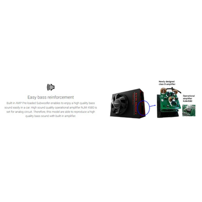 Pioneer TS-WX300A 12 inch powered car subwoofer
