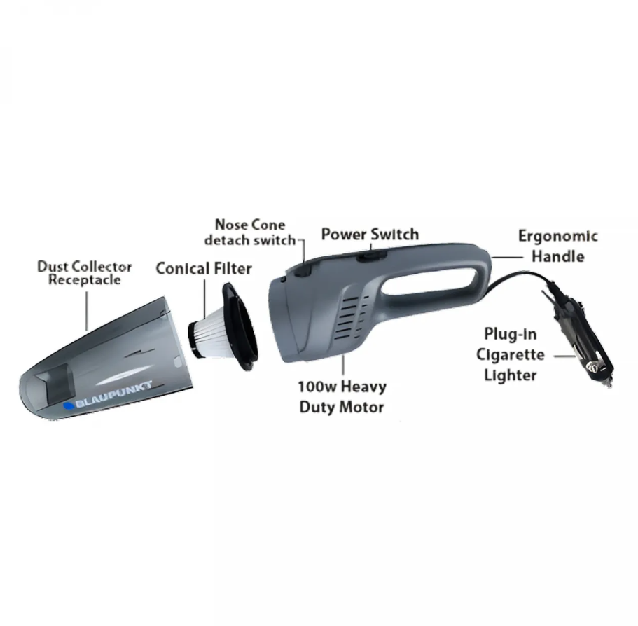 Blaupunkt VC-3008-GY 12V car vacuum cleaner