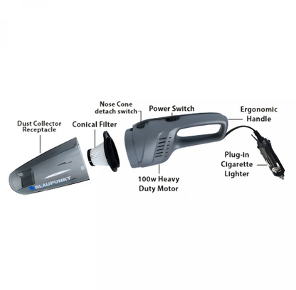 Blaupunkt VC-3008-GY 12V car vacuum cleaner