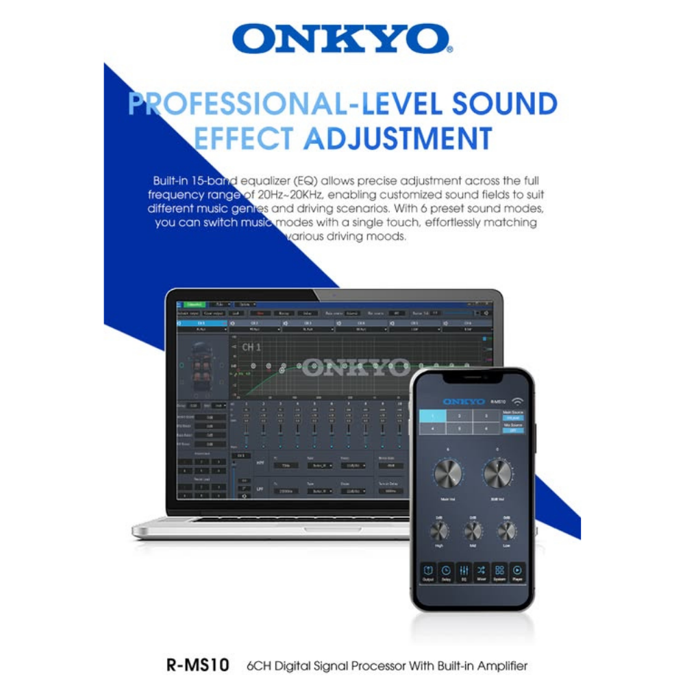 Onkyo R-MS10 6-channel DSP car amplifier