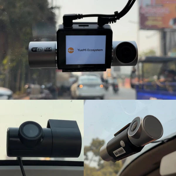 YueMi Q5 3-channel 4K WiFi dash camera