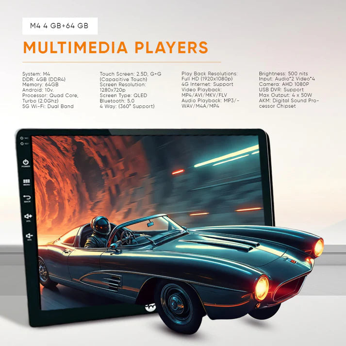 YueMi M4 4GB/64GB Android car multimedia player