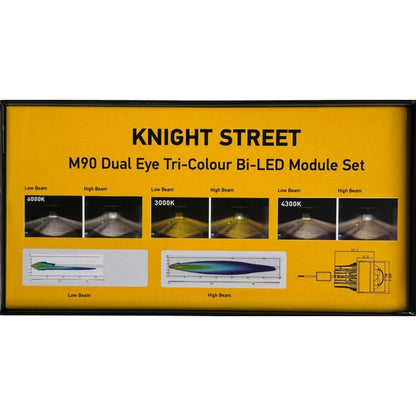 HELLA Knight Street M90 tri-colour Bi-LED headlight module set