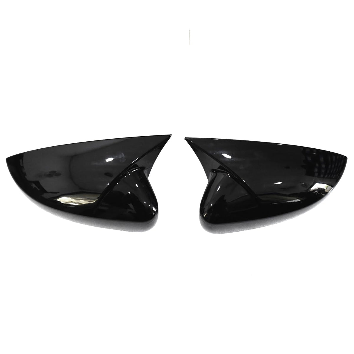 Batman style glossy black mirror covers for Hyundai i20 Elite (2015-2019)