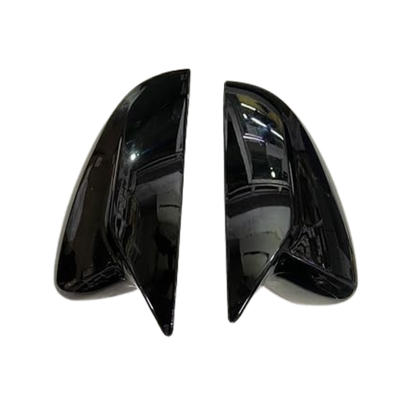 Batman style glossy black mirror covers for Hyundai i20 Elite (2015-2019)