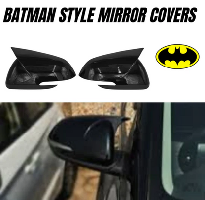 Batman style black mirror covers for Kia Sonet/Carens