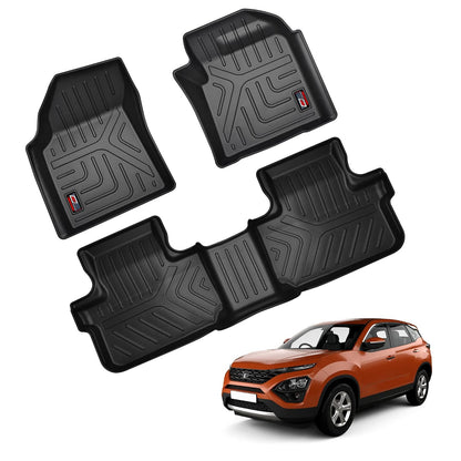 GFX waterproof car floor mats for Tata Harrier (2019-2021, Manual)