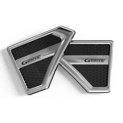 GFX G Drive chrome-plated side vent sticker, Type-1, universal fit