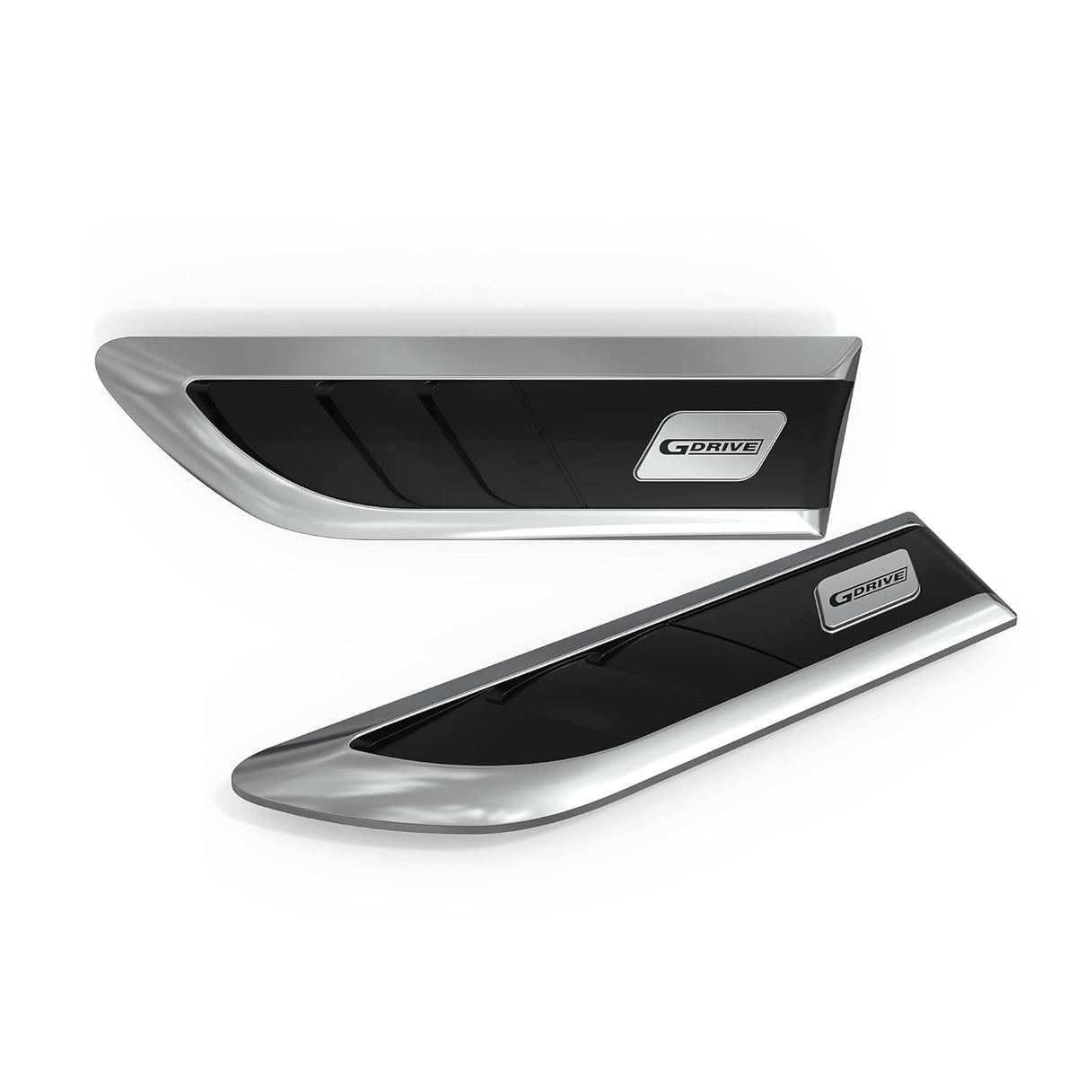 GFX G Drive chrome-plated side vent sticker, Type-2, universal fit