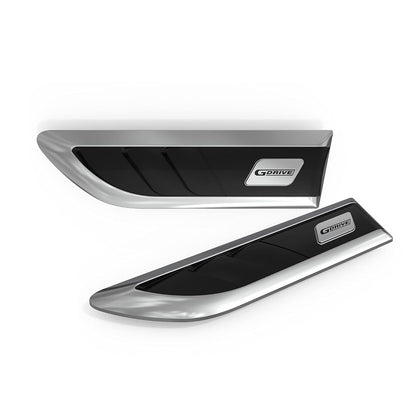 GFX G Drive chrome-plated side vent sticker, Type-2, universal fit