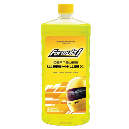 Formula 1 615016 carnauba car wash and wax shampoo bottle
