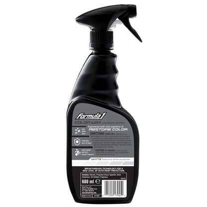 Formula 1 ceramic color spray wax bottle for white cars, 680 ml