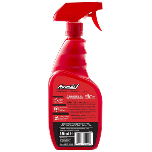 Formula 1 ceramic spray car wax bottle, 680 ml, all surfaces