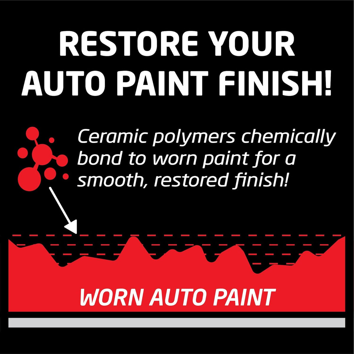 Formula 1 ceramic color spray wax bottle for red cars, 680 ml