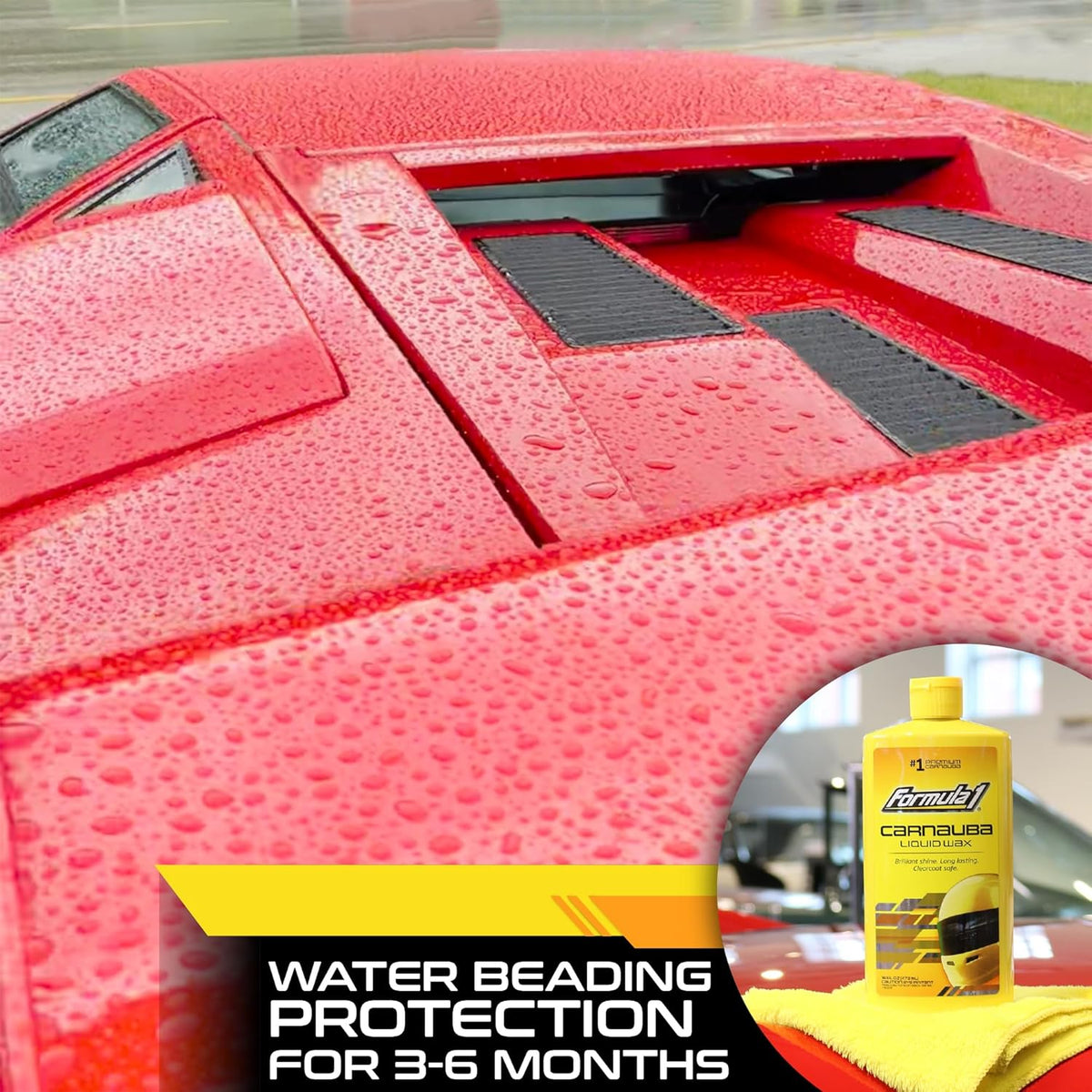 Formula 1 615029 carnauba liquid wax bottle, 473 ml