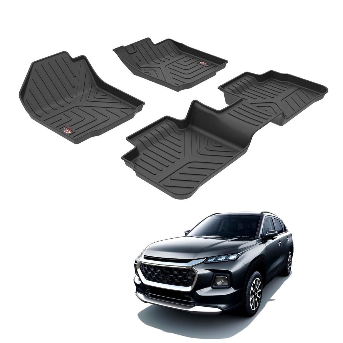 GFX waterproof floor mat for Toyota Fortuner New Drive (2025+)