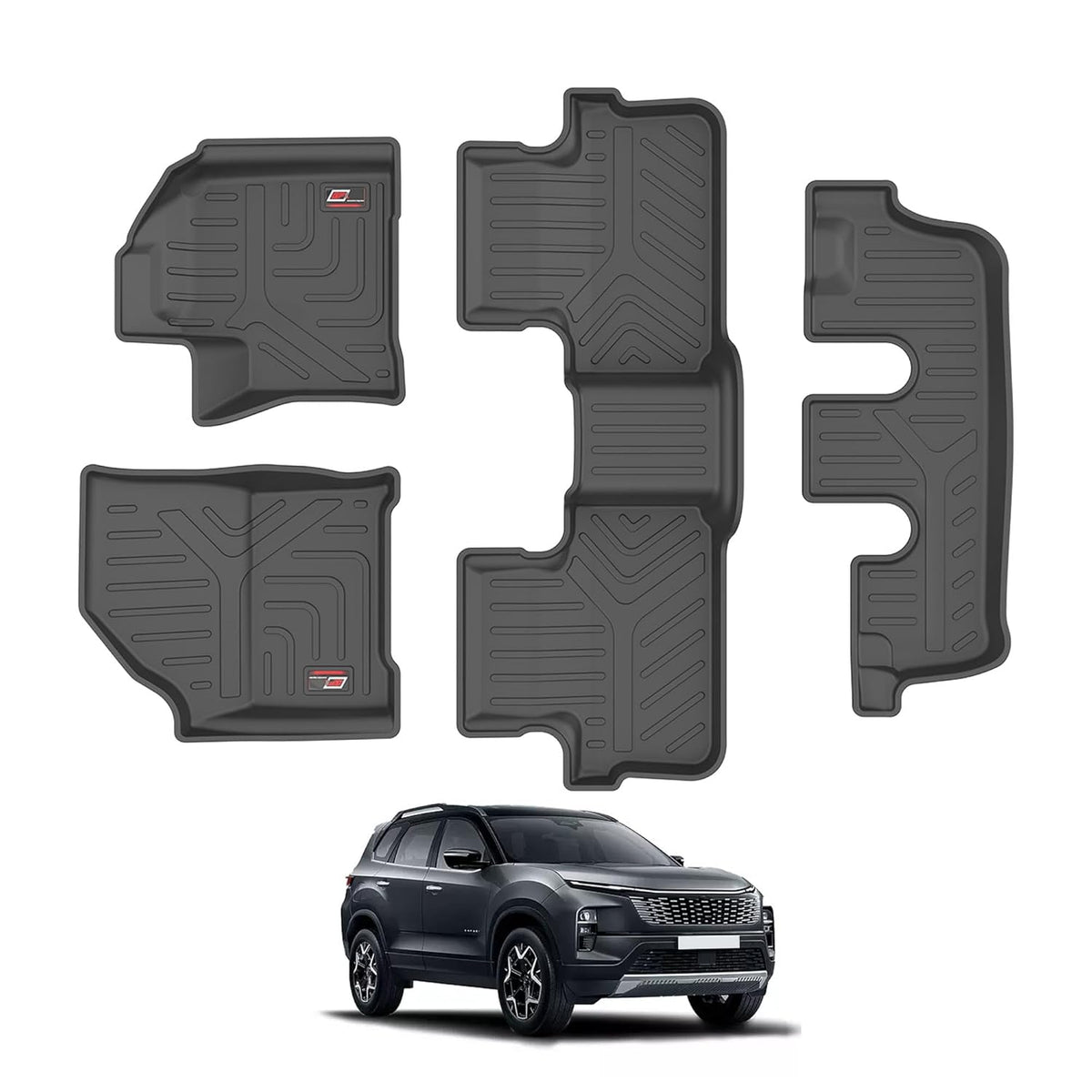 GFX waterproof floor mat for Safari (2023+) Captain Seat 6 Seater Automatic