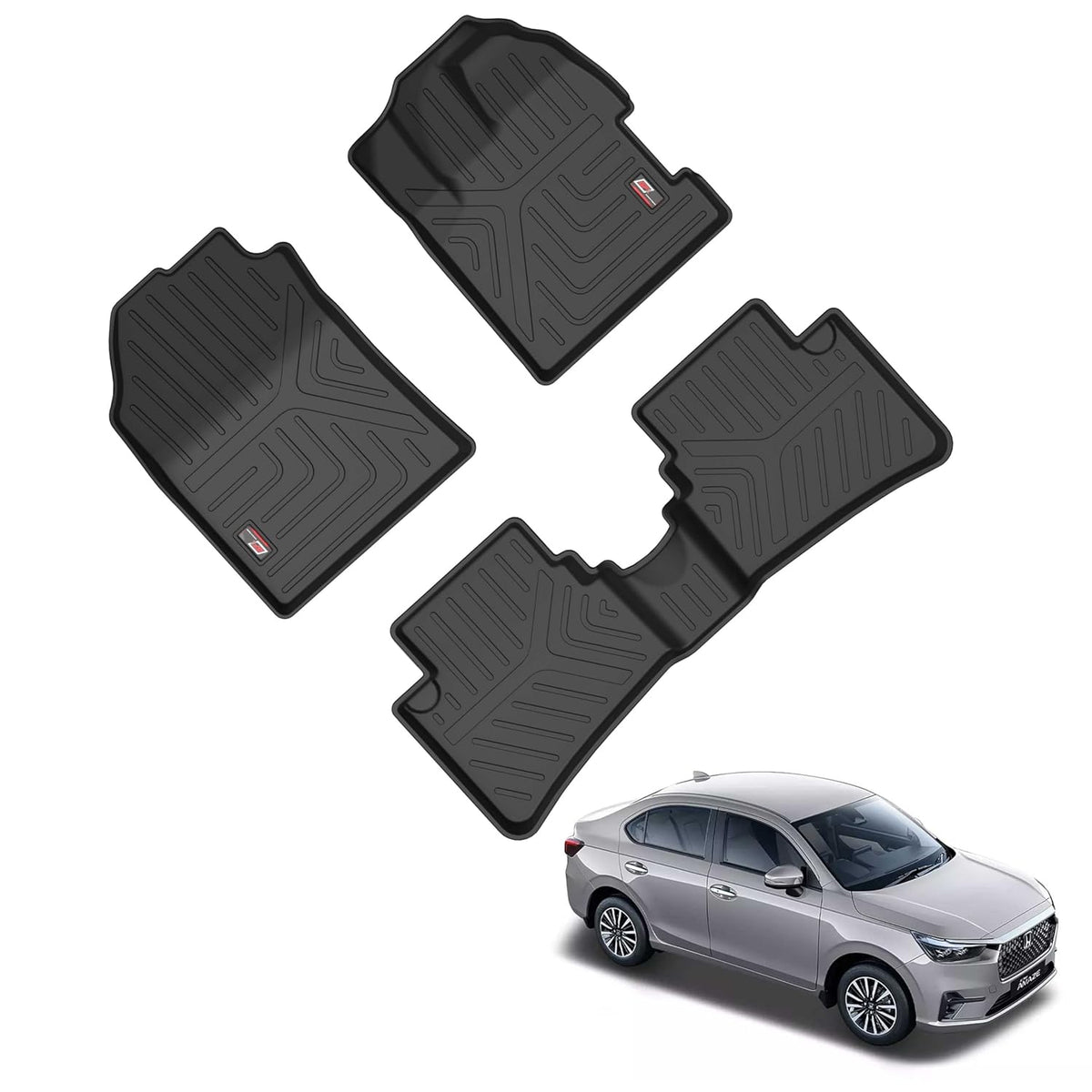 GFX waterproof floor mat for Honda Amaze (Dec 2024+)