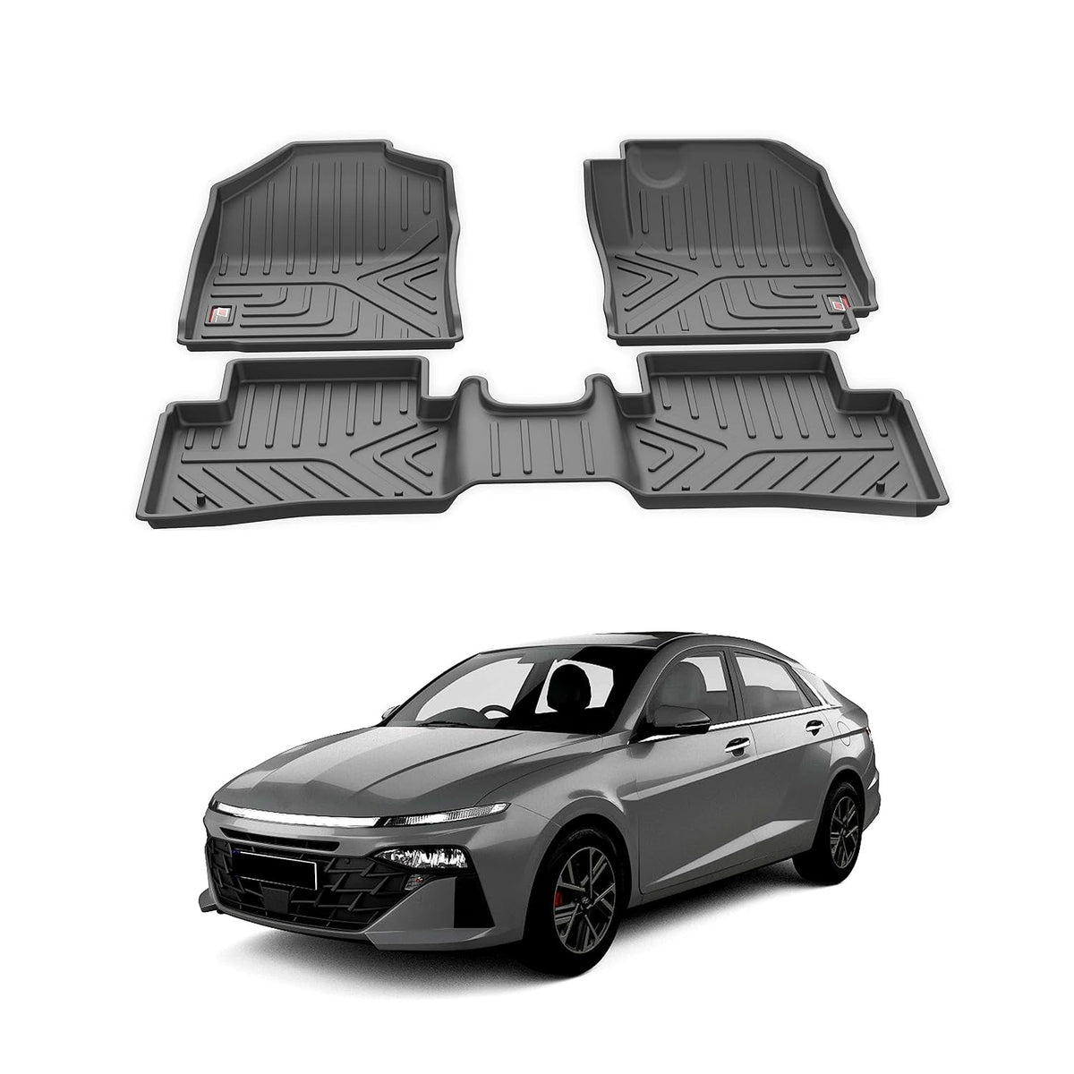 GFX waterproof floor mat for Hyundai Verna (2023+)