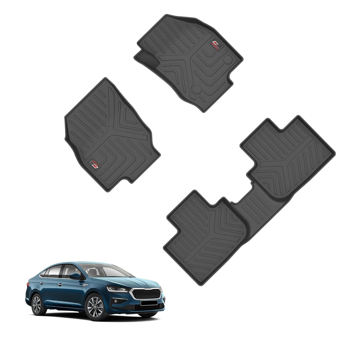GFX waterproof floor mat for Taigun / Kushaq (2021+)