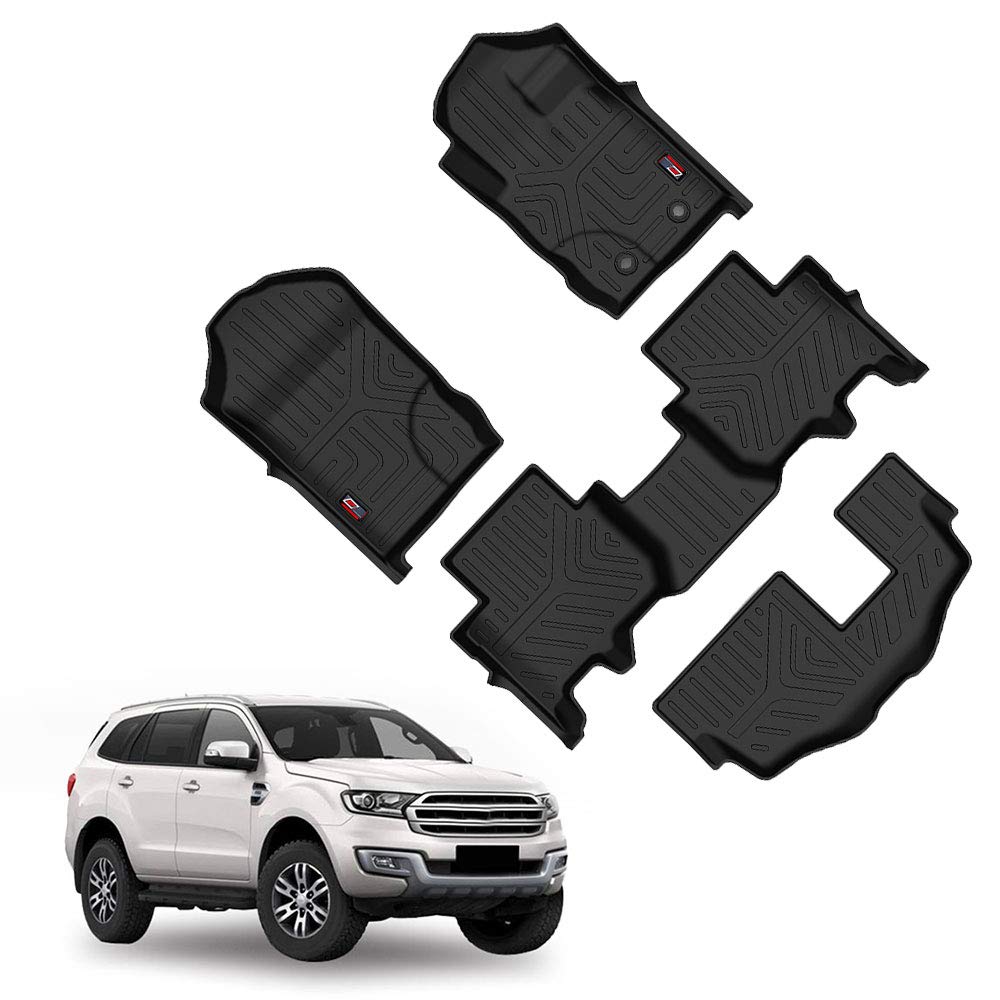 GFX waterproof floor mat for Ford Endeavour (2020+) Automatic - 6 Seater