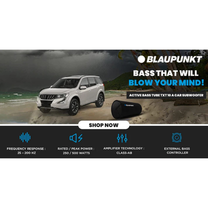 Blaupunkt TXT-10A 10 inch active bass tube subwoofer
