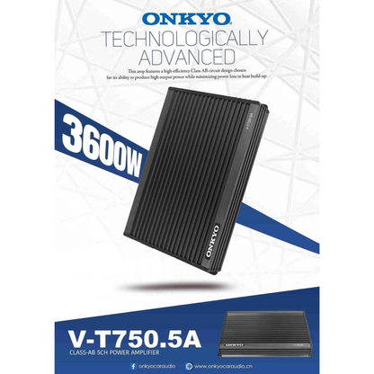 Onkyo V-T750.5A 5-channel car audio amplifier