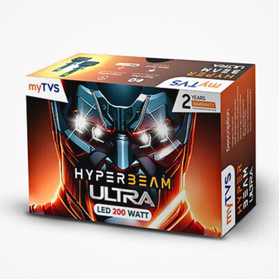 myTVS 200W LED headlight bulb, H7 / H18 fitment, 6000K cool white