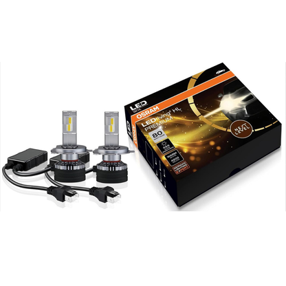 OSRAM 80W LED car headlight bulb, H7 / H18 fitment, 6000K cool white
