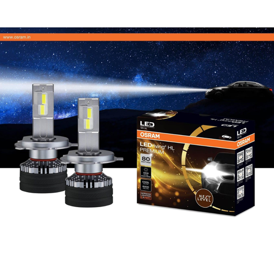 OSRAM 80W LED car headlight bulb, 9012 / HIR2 fitment, 6000K cool white