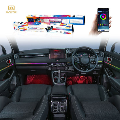 CARDI K4 interior ambient lighting kit, 10-in-1, universal fit